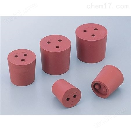 1-7649-01带孔橡胶塞 8号 红橡胶栓 （1个）