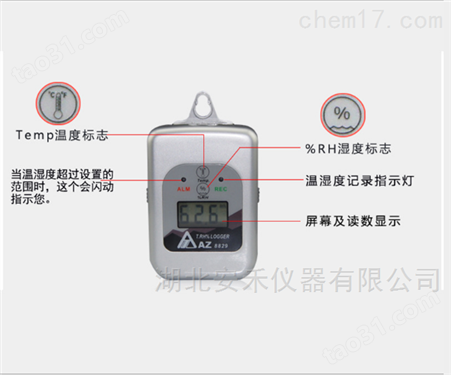 中国台湾衡欣AZ自动温湿度记录仪一级代理商