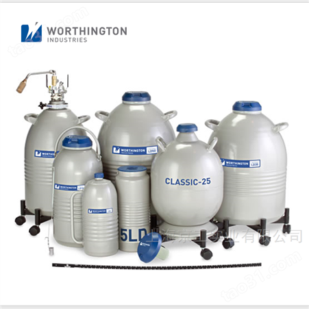 美国沃辛顿worthington液氮罐LD4 带把手杜瓦瓶易转移液氮