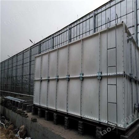吕梁玻璃钢水箱厂家 不锈钢消防水箱 玻璃钢拼接组装式水箱 润隆支持定制