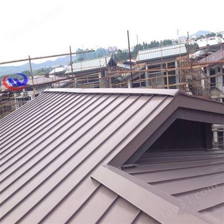 多亚双锁扣立边屋面系统铝镁锰板 型号YX35-510 隐藏式铝合金屋面瓦