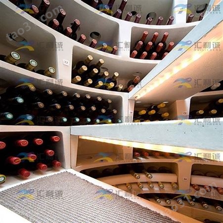 地下室不锈钢圆形方形入门式地下酒窖设计 金属酒柜定制