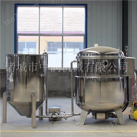 浸糖锅具有受热面积大 加热温度容易控制真空浸糖机器