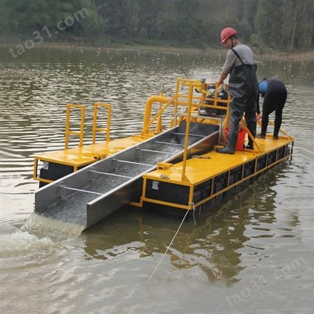 山东青州挖金船选金船价格 洗金船挖金船机械