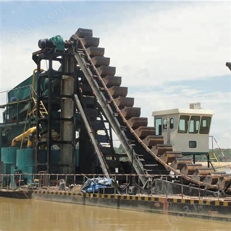 山东青州挖金船选金船价格 洗金船挖金船机械