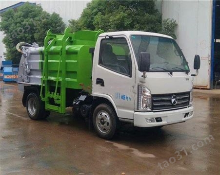 专用汽车厂家  东风多利卡挂桶式垃圾车   现货供应