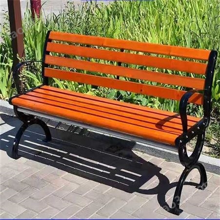 塑木公园椅户外长椅靠背休闲广场庭院椅子防腐木凳子长条座椅实木