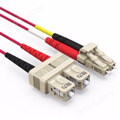 电信级多模双芯铠装 LC-SC多模双芯3米 光纤跳线