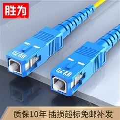 胜为北京SC-SC光纤跳线  通信机房单模单芯光纤线 5米