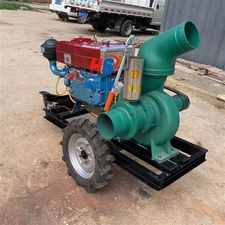 柴油便携4讯抽水泵 6寸推车式防汛应急抽水泵抽污水泵