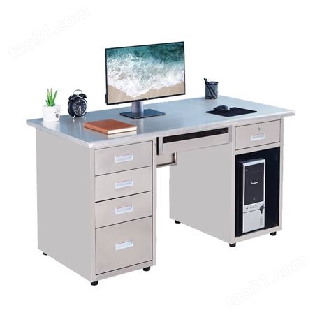 不锈钢办公桌 电脑台式桌 实验室写字台 车间工作桌子