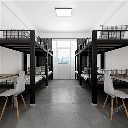 中多浩高低床员工宿舍 双层铁床简约高低床