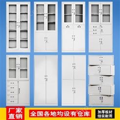 重庆铁皮柜厂家矮柜资料柜档案柜铁柜员工储物柜带锁书柜柜子