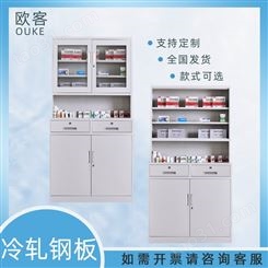 杭州钢制西药柜 加厚器械无菌柜 储物清洁柜操作台