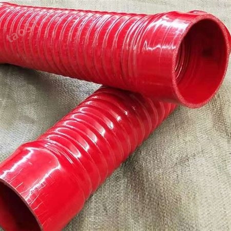 工程机械硅钢丝胶空气管尾气管排气管水管 大口径钢丝硅胶管可任意弯曲柔 软性强