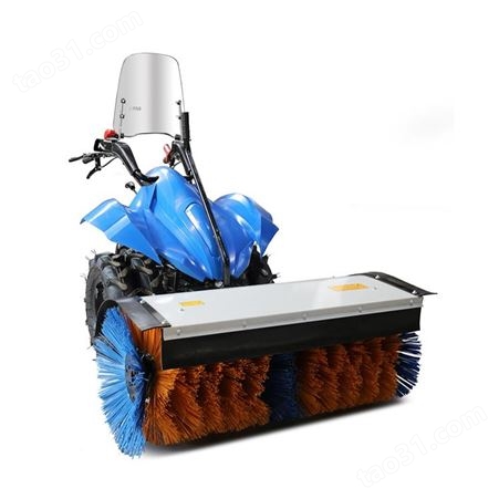 手推式扫雪机 汽油抛雪机 小型滚刷式扫雪机