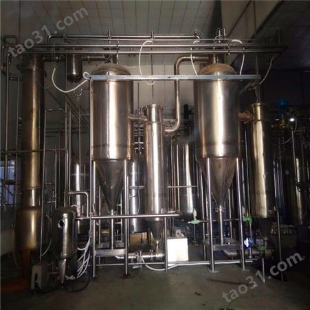 江苏淮安五吨三效蒸发器 出售 二手316蒸发器出售 浓缩蒸发器