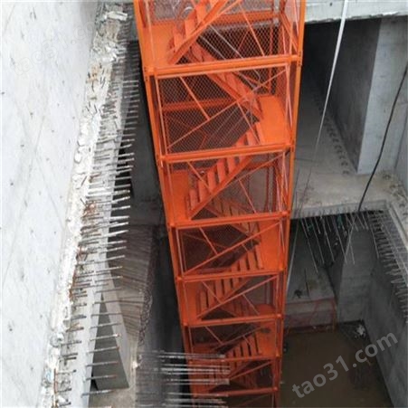 安全基坑墩柱梯笼 挂网式安全梯笼 防护网安全梯笼 长期销售 安全梯笼
