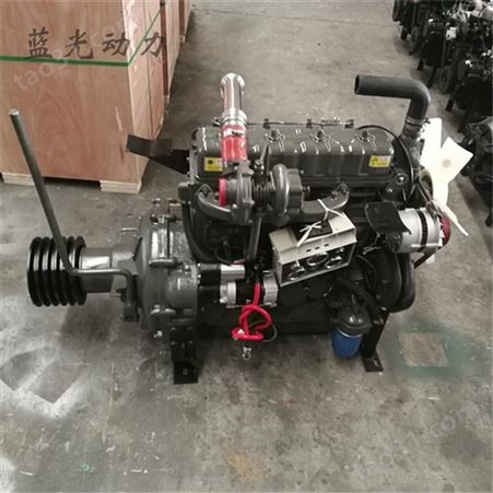 潍坊ZH4105P柴油机70马力 带皮带轮4108柴油发动机