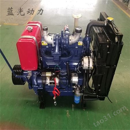 潍坊ZH4105P柴油机70马力 带皮带轮4108柴油发动机