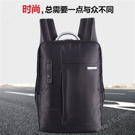 男士商务休闲双肩背包轻便笔记本电脑背包定做 广州背包定制厂家