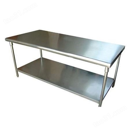 咸阳304、201、不锈钢双层工作台定制制作不锈钢工作台面、桌子加工厂家供应商