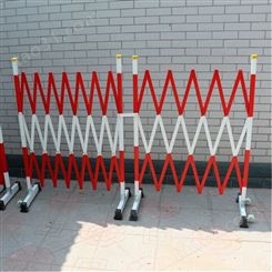 绝缘片式伸缩栏2.5米智科 玻璃钢伸缩防护栏 临时围栏5米