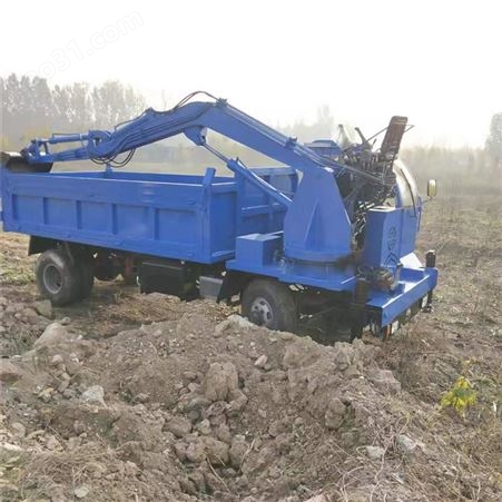 农用车载挖掘机 农用工地多功能四驱挖沙车 久兴重工定做