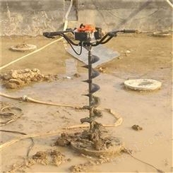 捷亚小型桩柱清桩机   工程清桩掏土机    手扶式螺旋桩孔掏泥机