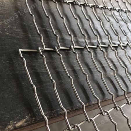 厂家制定不锈钢乙型网带 面包生产流水线网带 耐腐蚀不锈钢一字网带来图制作