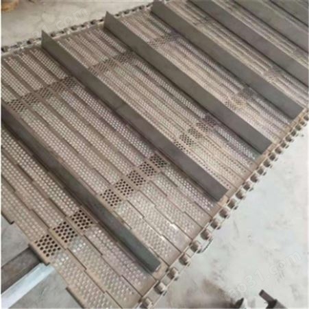 厂家供应杀菌碳钢链板 生产线冲孔链板 耐高温输送链板