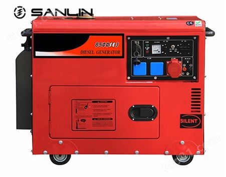6千瓦三相柴油发电机/移动式柴油发电机/6KW柴油发电机组-6千瓦等功率柴油发电机SANLIN