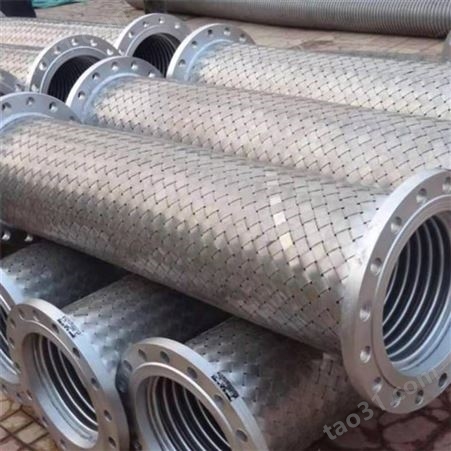 吉朋兴展-钢厂用300大口径金属软管波纹管补偿器金属避震软连接
