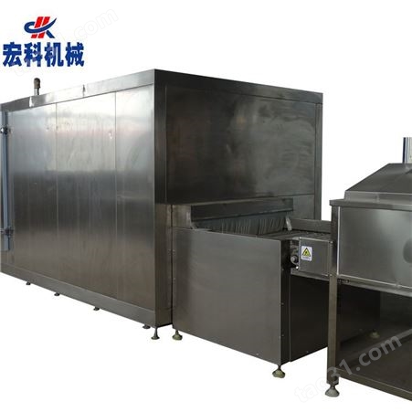 HK-100 酱料包隧道式速冻机 虾酱压缩机速冻机 宏科机械设备