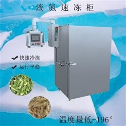 海产品液氮速冻柜虾花卷商用速冻柜设备宏科机械低温速冻柜 深冷箱