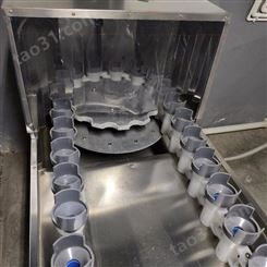 洗瓶机 玻璃瓶塑料瓶 饮料酒水厂专用回转式半自动冲瓶机 群泰机械