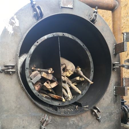 大型炭化炉 中原400型木材吊式碳化炉 稻壳花生壳制炭机 自然式炭化炉 干馏式炭化炉设备