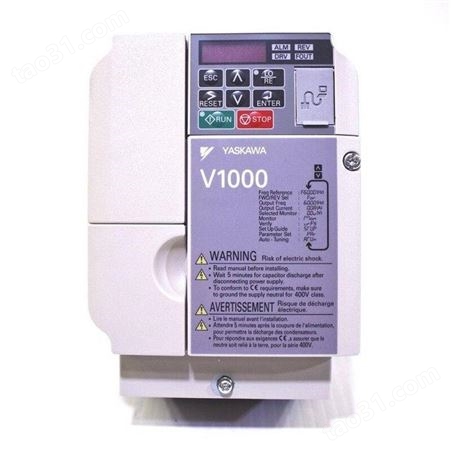安川V1000 小型通用矢量变频器CIMR-VB4A0001BAA 0.4kW/0.2kW