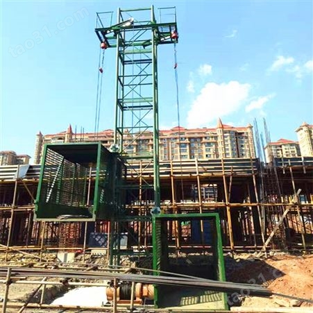 施工升降机SS1T/1T建筑工地物料提升机盖房上料升降机 陕西吊篮式升降机