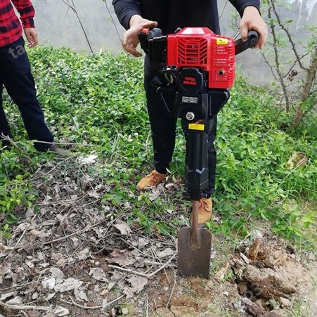 汽油便携式挖树机 断根移栽机 家用移栽机视频 圣鲁牌