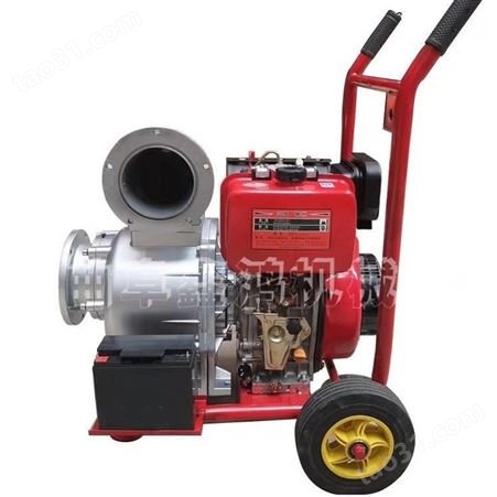 大流量柴油离心泵 手推4寸离心泵图片 排涝应急3寸水泵