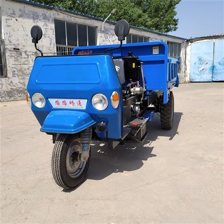 柴油自卸三轮车 工程水泥运输用三轮车 小型自卸三轮车图片
