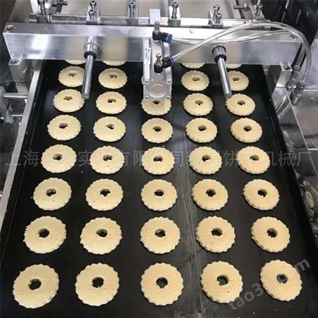 上海合强9孔曲奇挤出机 600型曲奇饼干设备价格 600型拉条曲奇糕点机工厂