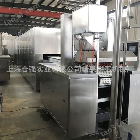 上海合强全自动红糖生产线 伺服型糖果浇注机组-优质硬糖自动浇注生产线