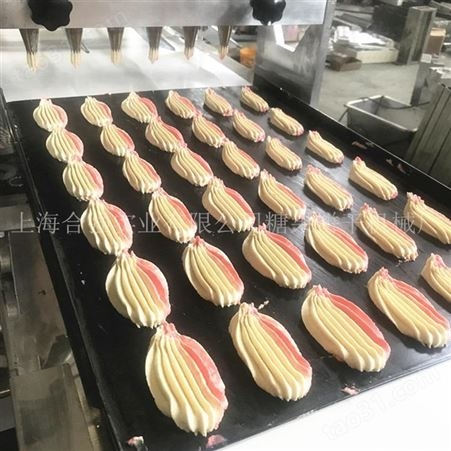 双色曲奇机制造商 PLC控制多功能曲奇蛋糕机 挤出机 上海合强双色曲奇饼干生产线