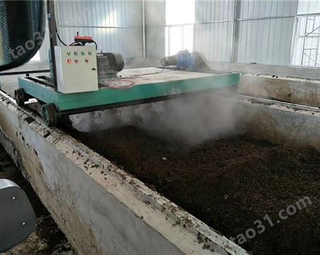 翻堆机安装 鸡粪有机肥制造设备