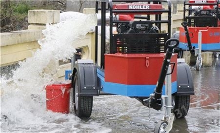 牵引式污水泥泵柴油泵 大流量潜水污水泵车