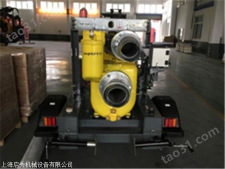 天津柴油水泵手推式 便携式市政应急排水泵 防汛排涝移动水泵车