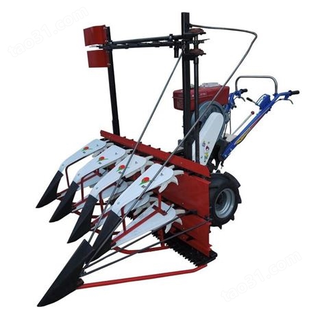 万轮  芦苇玉米秸秆收割机 手推高架作物割晒机 四轮前置不同宽幅秸秆割晒机