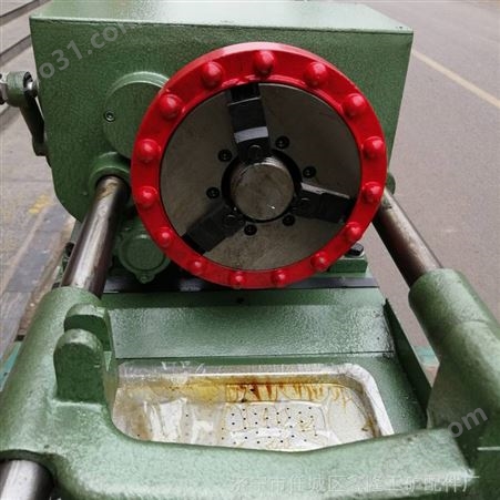 山东三速圆钢车丝机 预埋件套丝机 圆钢外螺纹加工机
